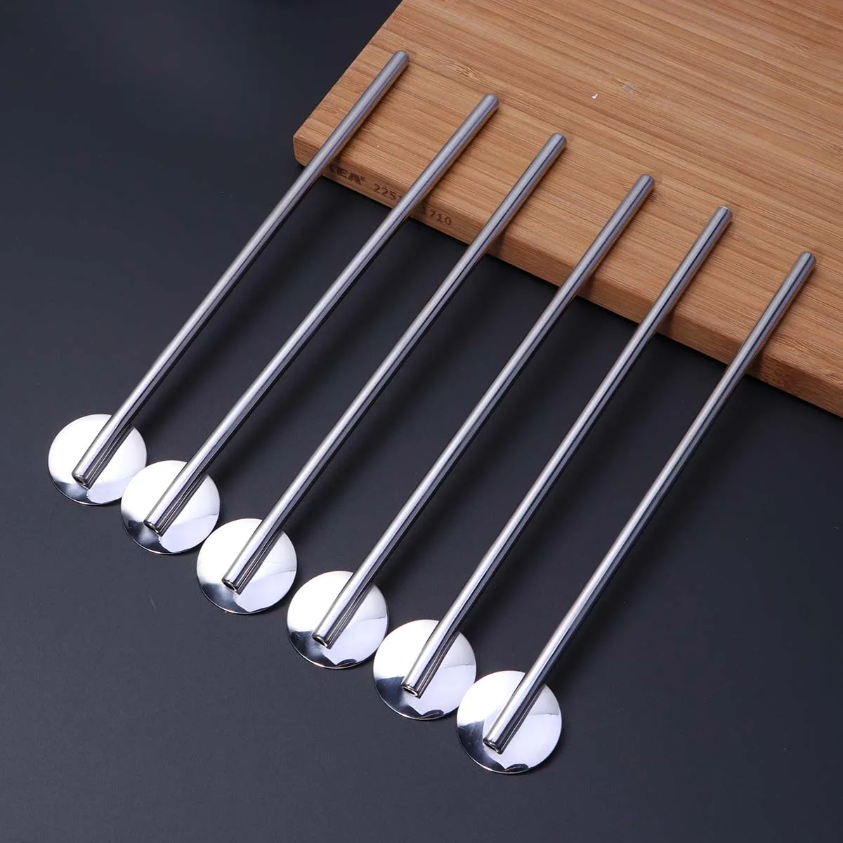 6 pcs Spoon Blender Metal Straw Spoon Drink Stirrer Reusable Metal Leak Proof Kitchen Bar Tools
6 pcs Spoon Blender Metal Straw Spoon Drink Stirrer Reusable Metal Leak Proof Kitchen Bar Tools