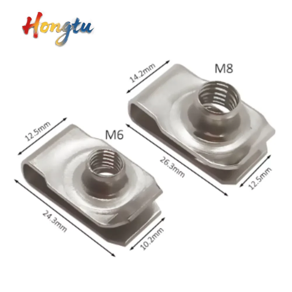 10pcs Stainless Steel U - Type Clips with M4/M5/M6/M8 Threads (4mm/5mm/6mm/8mm), Reed Nuts Q312 Included, for Cars, Motorcycles,
10pcs Stainless Steel U - Type Clips with M4/M5/M6/M8 Threads (4mm/5mm/6mm/8mm), Reed Nuts Q312 Included, for Cars, Motorcycles,