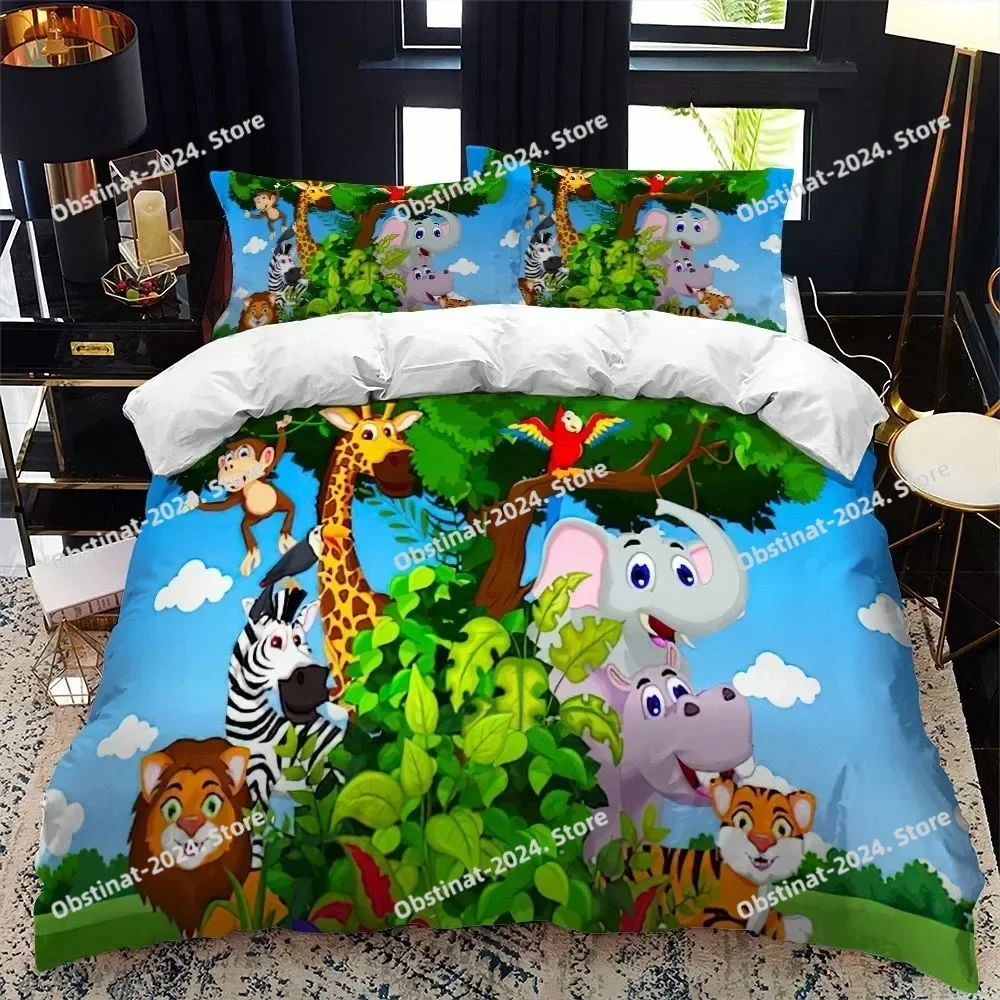 Cartoon Zoo Animal Bedding Set Boys Girls Twin Queen Size Duvet Cover Pillowcase Bed Kids Adult Fashion Home Textileextile
Cartoon Zoo Animal Bedding Set Boys Girls Twin Queen Size Duvet Cover Pillowcase Bed Kids Adult Fashion Home Textileextile