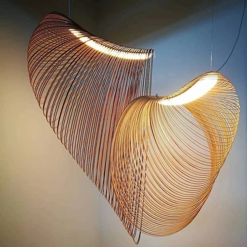 Modern Wood Art LED Pendant Lights Living Dining Room Kitchen Lighting Lustre Decor Chandelier Indoor Cafe Hanging Light Fixture
Modern Wood Art LED Pendant Lights Living Dining Room Kitchen Lighting Lustre Decor Chandelier Indoor Cafe Hanging Light Fixture