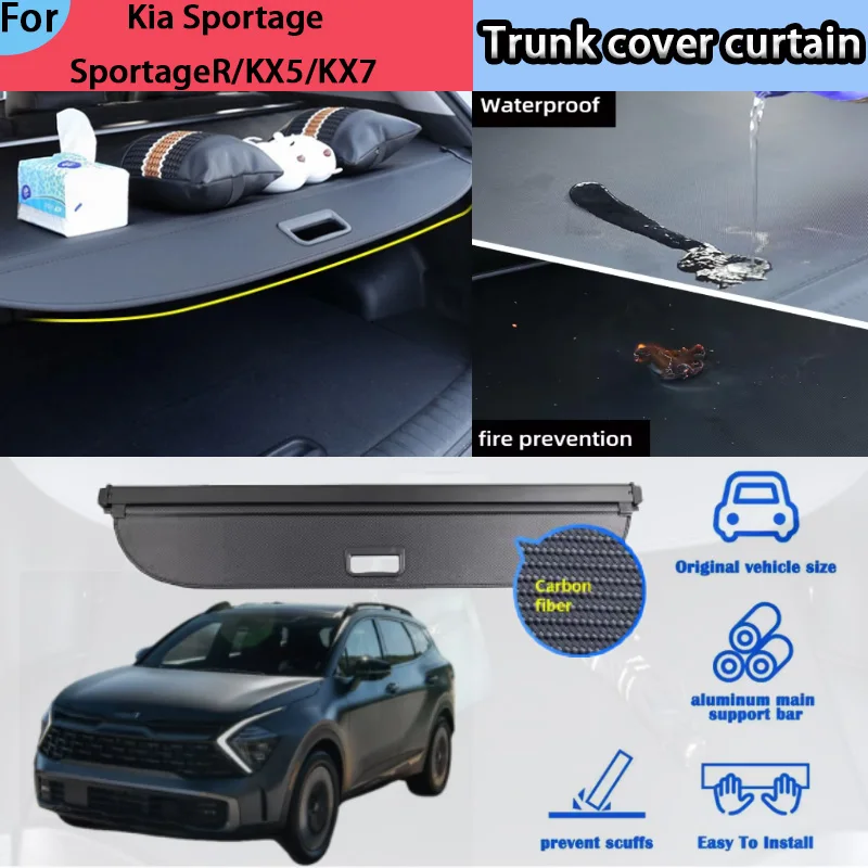 Suitable for Kia Sportage SportageR/KX5/KX7 Trunk Curtain Rear Trunk Storage Partition Bezel Interior Modification Accessories
Suitable for Kia Sportage SportageR/KX5/KX7 Trunk Curtain Rear Trunk Storage Partition Bezel Interior Modification Accessories