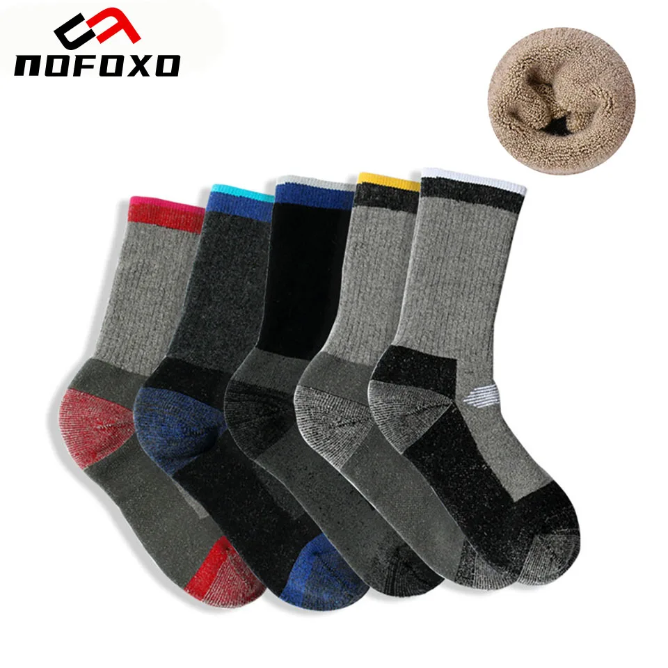 NOFOXO термоноски для холодной погоды, зима, сохраняющие тепло, мериносовая шерсть, термос, спортивные носки для пешего туризма, супер толстые носки для мужчин и женщин
NOFOXO термоноски для холодной погоды, зима, сохраняющие тепло, мериносовая шерсть, термос, спортивные носки для пешего туризма, супер толстые носки для мужчин и женщин