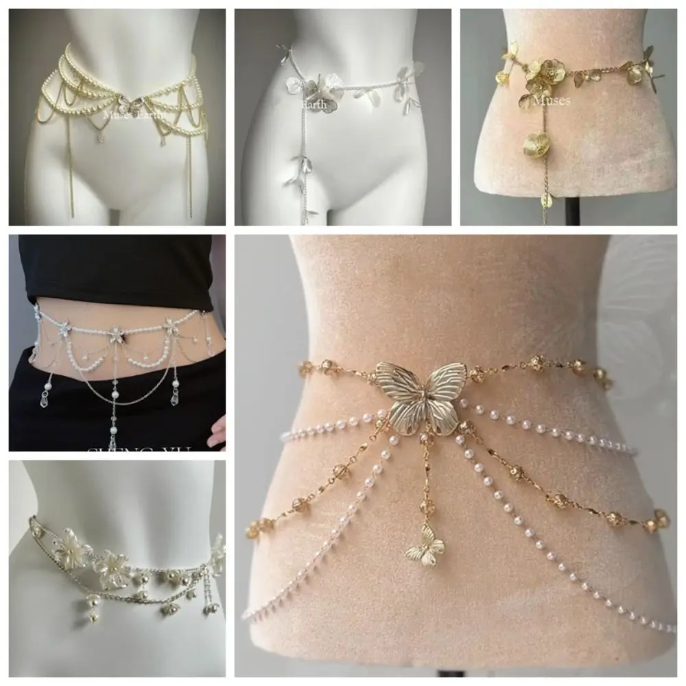 Fashion Elegant Pearl Waist Chains Waist Accessory Versatile Floral Belly Chain Boho Body Jewelry Women
Fashion Elegant Pearl Waist Chains Waist Accessory Versatile Floral Belly Chain Boho Body Jewelry Women