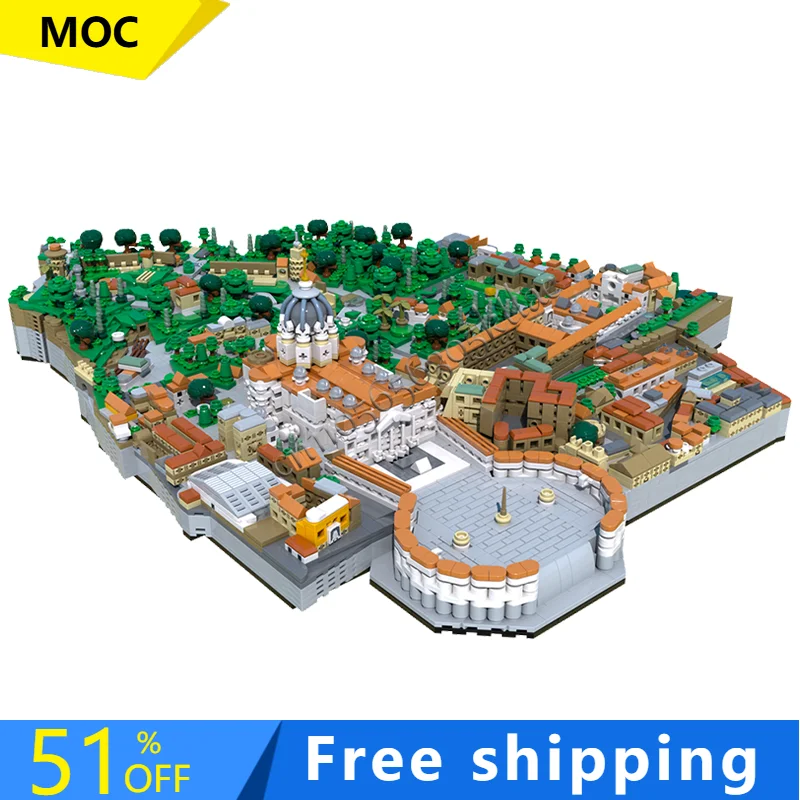Hot 4879 PCS MOC Luxury Vatican City Building Modular Model Architecture Building Block Diy Education Assembly Kids Toys Gifts
Hot 4879 PCS MOC Luxury Vatican City Building Modular Model Architecture Building Block Diy Education Assembly Kids Toys Gifts