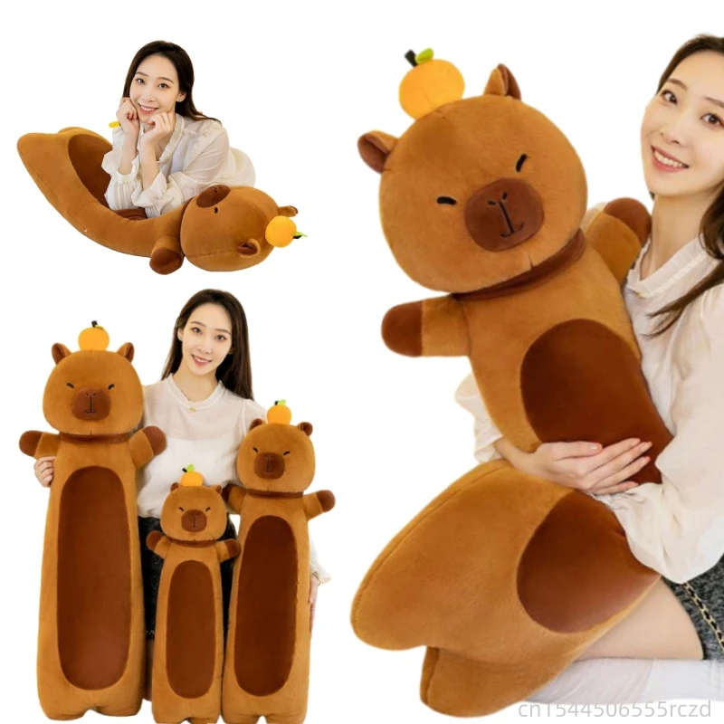 55-110cm Long Capybara Plush Doll Pillow Top Persimmon Capybara Plush Pillow Warm Hug For Your Girlfriend's Valentine's Day Gift
55-110cm Long Capybara Plush Doll Pillow Top Persimmon Capybara Plush Pillow Warm Hug For Your Girlfriend's Valentine's Day Gift