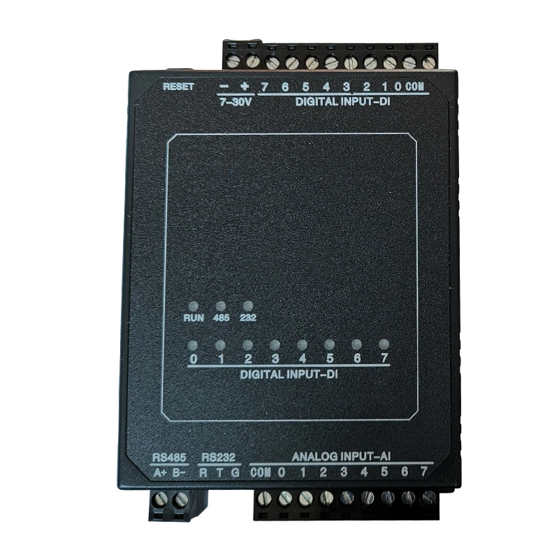 8 AI 8 DI Analog Digital Input RS232 RS485 Modbus RTU DIN Rail Remote IO Controller I/O Module R-220
8 AI 8 DI Analog Digital Input RS232 RS485 Modbus RTU DIN Rail Remote IO Controller I/O Module R-220