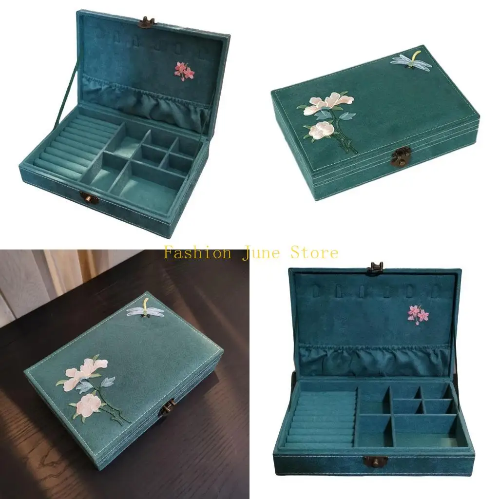 N5KA Китайская коробка для хранения ювелирных изделий Стильный органайзер для украшений ручной работы с вышивкой Контейнер для и
N5KA Китайская коробка для хранения ювелирных изделий Стильный органайзер для украшений ручной работы с вышивкой Контейнер для и