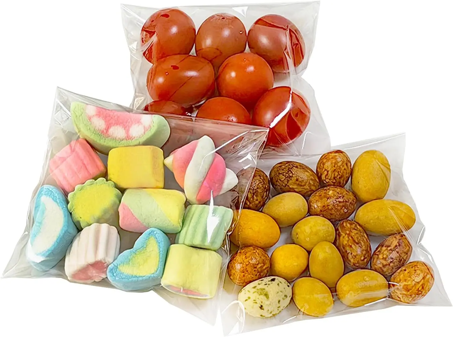 100 Clear Resealable Cellophane Bags 4x4, Thick & Food Grade, for Cookies & Candy
100 Clear Resealable Cellophane Bags 4x4, Thick & Food Grade, for Cookies & Candy
