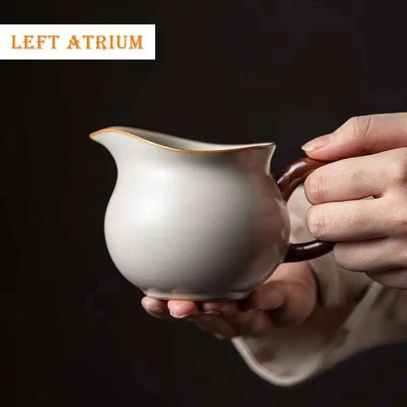Famous Ru Kiln Ceramics Justice Cup Handmade Tea Maker Divide Tea Cups Can Gracked Glaze Can Improve Household Kung Fu Teaware
Famous Ru Kiln Ceramics Justice Cup Handmade Tea Maker Divide Tea Cups Can Gracked Glaze Can Improve Household Kung Fu Teaware