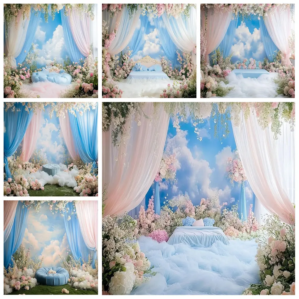 Wedding Backdrop For Photography Pink Blue Curtains Floral Girl Romantic Wedding Party Decor Baby Shower Background Photo Studio
Wedding Backdrop For Photography Pink Blue Curtains Floral Girl Romantic Wedding Party Decor Baby Shower Background Photo Studio