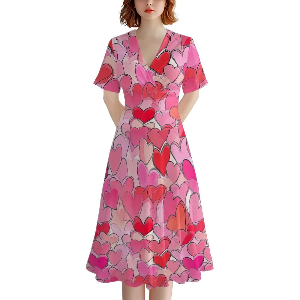 2025 Summer Girls Skirt Casual V-neck Thin Short-sleeved Dress Temperament Loose Skirt
2025 Summer Girls Skirt Casual V-neck Thin Short-sleeved Dress Temperament Loose Skirt