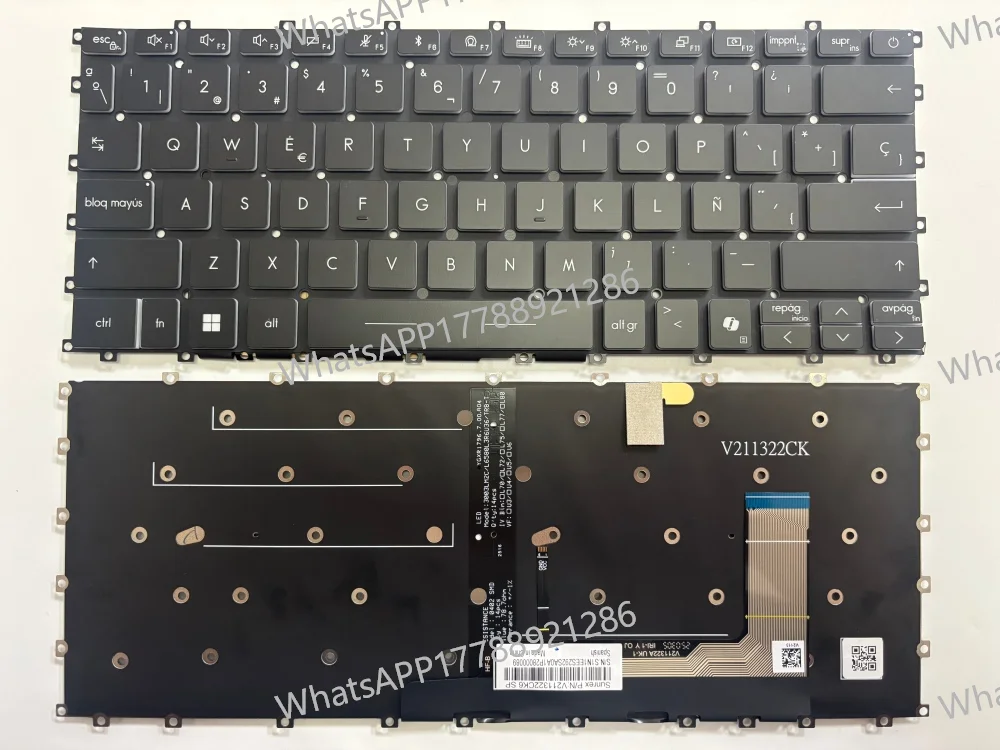 Original Laptop Backlit Keyboard, Fits MSI Summit E13 Flip Evo A11MT MS-13P2 MS-13P3, FR/GR/IT/RU/CF/SP Layout
Original Laptop Backlit Keyboard, Fits MSI Summit E13 Flip Evo A11MT MS-13P2 MS-13P3, FR/GR/IT/RU/CF/SP Layout