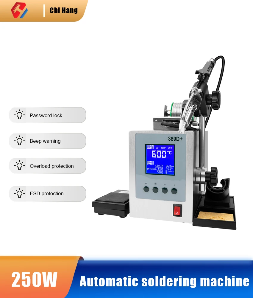 300W Automatic Soldering Machine High-power Foot Pedal Delivery Tin Electric Soldering Iron High-frequency Soldering Station
300W Automatic Soldering Machine High-power Foot Pedal Delivery Tin Electric Soldering Iron High-frequency Soldering Station