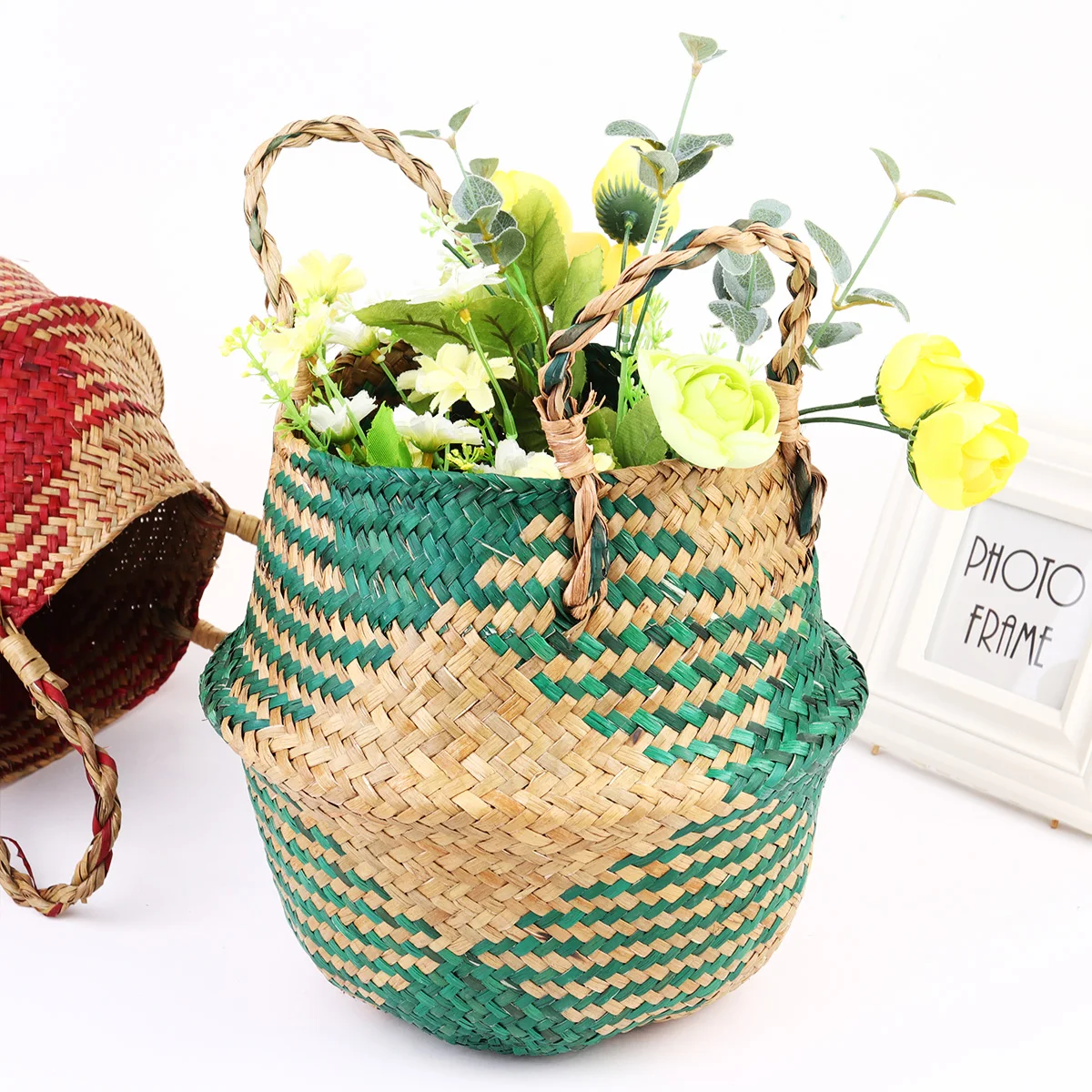 Tall Wicker Storage Basket Foldable Eco Friendly Straw Potted Linen Plant Box Green Collapsible Laundry Baskets Storage Bins
Tall Wicker Storage Basket Foldable Eco Friendly Straw Potted Linen Plant Box Green Collapsible Laundry Baskets Storage Bins