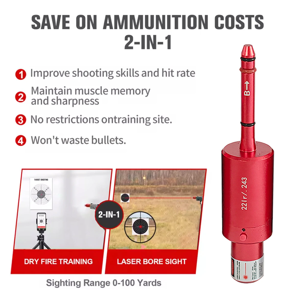22LR 22 LR 40S&W 30-30 .25 .27 7 мм 6,5 мм 177 7,62 300win 12GA 45ACP 223rem 9 мм Лазерный тренировочный прицел с пулевидным отверстием Сухой огненный лазер
22LR 22 LR 40S&W 30-30 .25 .27 7 мм 6,5 мм 177 7,62 300win 12GA 45ACP 223rem 9 мм Лазерный тренировочный прицел с пулевидным отверстием Сухой огненный лазер