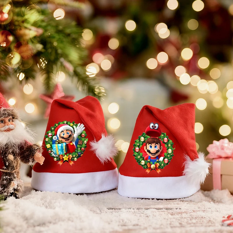 Милая рождественская шапка Marioed, подарочная сумка с принтом аниме для мальчиков, декор для вечеринки на день рождения, декор для детей и взрослых, Новый год, Рождество, теплая зимняя шапка, головной убор
Милая рождественская шапка Marioed, подарочная сумка с принтом аниме для мальчиков, декор для вечеринки на день рождения, декор для детей и взрослых, Новый год, Рождество, теплая зимняя шапка, головной убор
