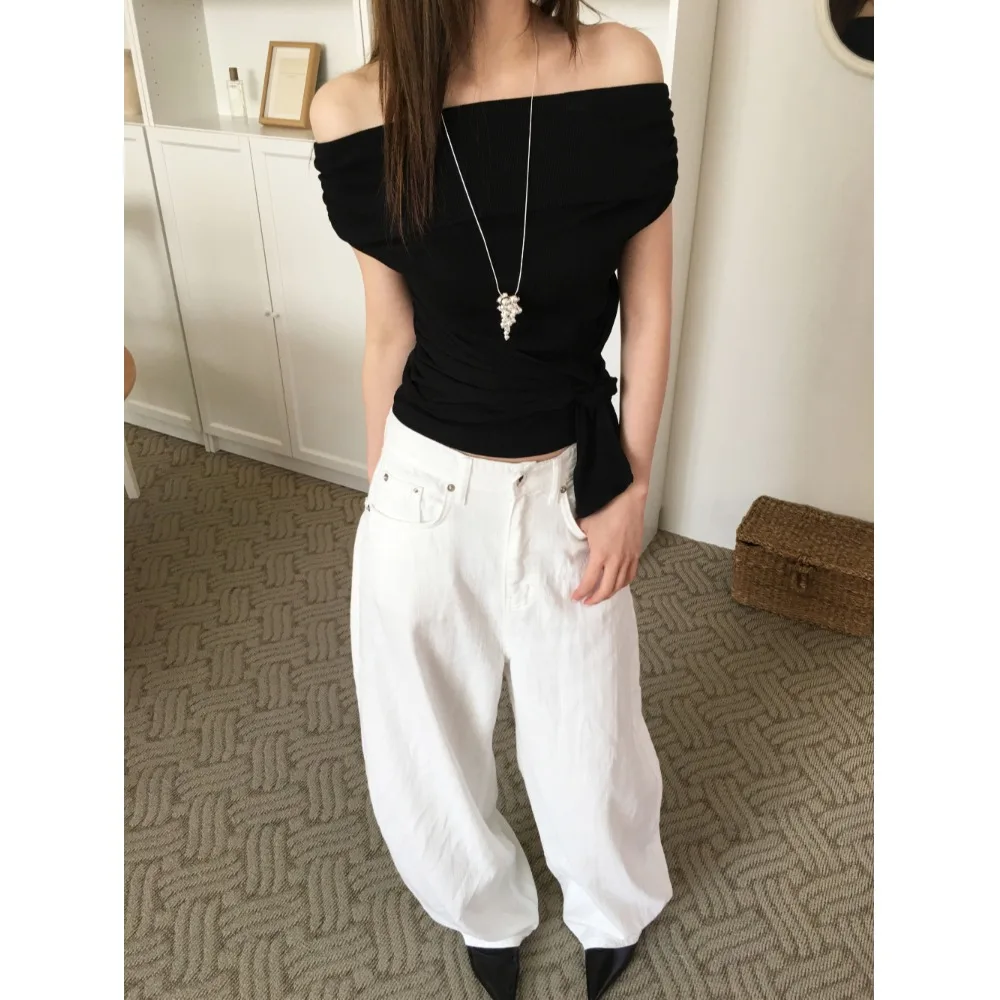 Повседневные свободные женские джинсы с высокой талией и вышивкой, модные белые длинные брюки с несколькими карманами, Новое весеннее поступление, для поездок на работу
Повседневные свободные женские джинсы с высокой талией и вышивкой, модные белые длинные брюки с несколькими карманами, Новое весеннее поступление, для поездок на работу