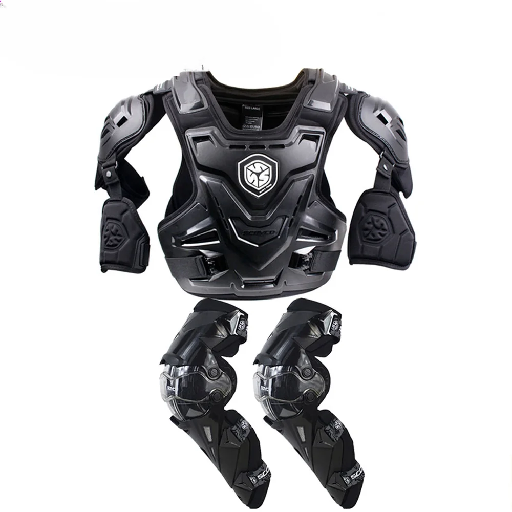 Motorcycle Jacket Body Armor Motocross Chest Back Protector Motocross Off-Road Racing Vest+Motorcycle Knee Protector
Motorcycle Jacket Body Armor Motocross Chest Back Protector Motocross Off-Road Racing Vest+Motorcycle Knee Protector