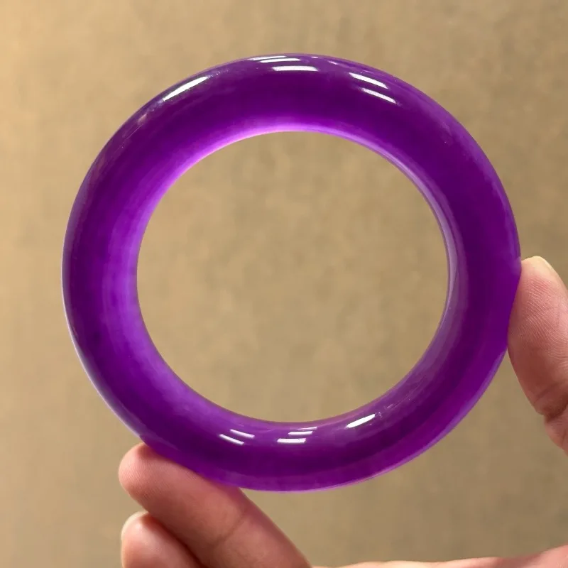 New High-ice Purple Bracelet, Elegant Temperament Versatile Jade Bracelet
New High-ice Purple Bracelet, Elegant Temperament Versatile Jade Bracelet