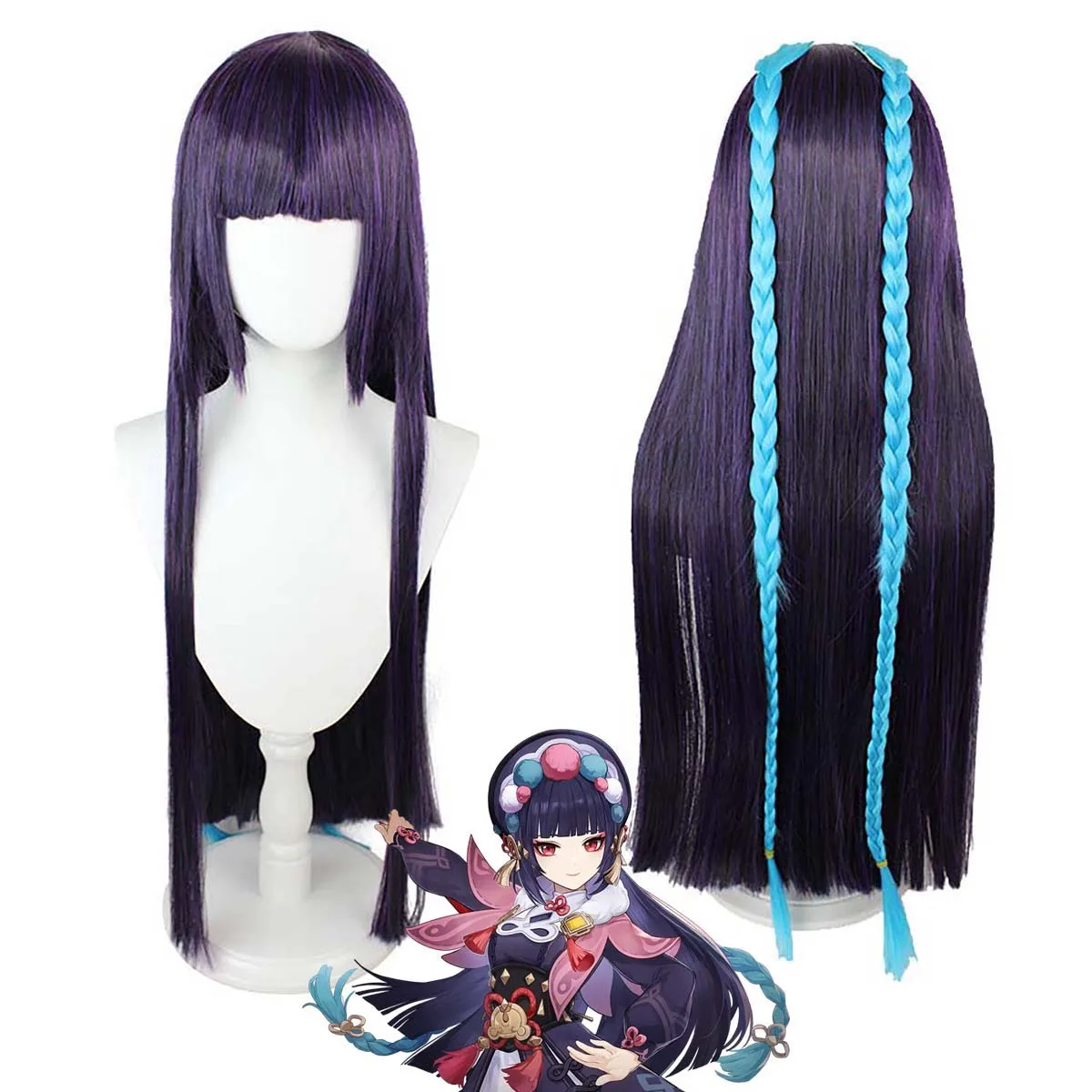 Игра Genshin Impact Yunjin Косплей Длинный прямой темно-фиолетовый парик
Игра Genshin Impact Yunjin Косплей Длинный прямой темно-фиолетовый парик