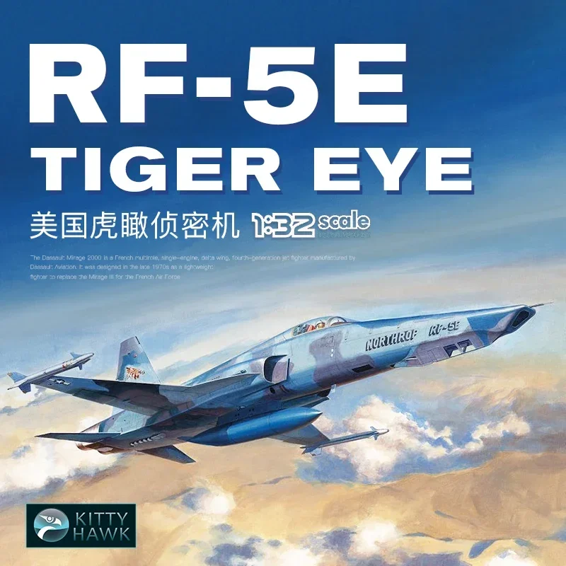Kitty Hawk 1/32 assembly model KH32023 RF-5E Tigereye Tactical Reconnaissance Aircraft -Scale Model Kit
Kitty Hawk 1/32 assembly model KH32023 RF-5E Tigereye Tactical Reconnaissance Aircraft -Scale Model Kit