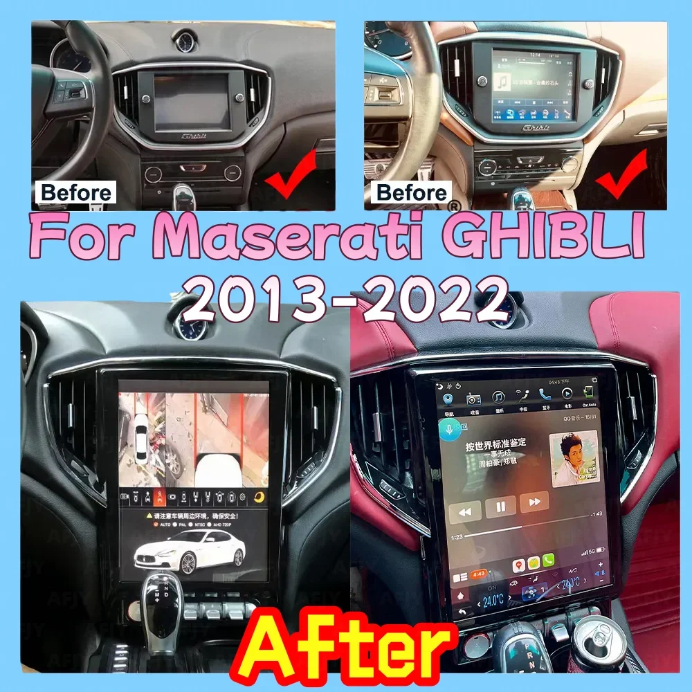 For Maserati Ghibli 2014-2019 Android AUTO CarPlay GPS Navigation Multimedia Player Car Radio Player Head Unit Bluetooth screen
For Maserati Ghibli 2014-2019 Android AUTO CarPlay GPS Navigation Multimedia Player Car Radio Player Head Unit Bluetooth screen