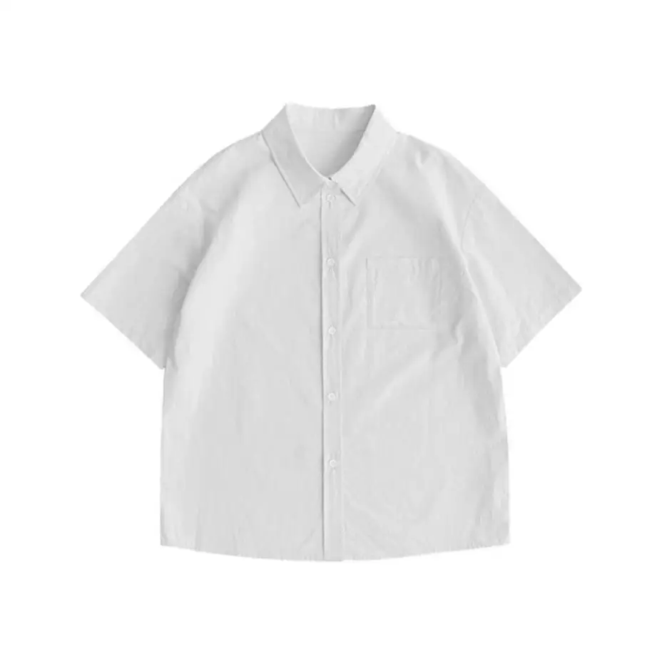 White Pure Cotton Short Sleeve Shirt Women Summer Loose Mid-Length Color Couple's Shirt Outerwear Top for Women
White Pure Cotton Short Sleeve Shirt Women Summer Loose Mid-Length Color Couple's Shirt Outerwear Top for Women