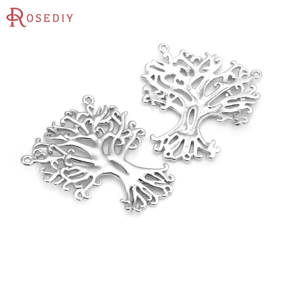 4PCS Imitation Rhodium Color Brass Pattern Tree Charms Pendants High Quality Diy Jewelry Making Necklace Earrings for Women
4PCS Imitation Rhodium Color Brass Pattern Tree Charms Pendants High Quality Diy Jewelry Making Necklace Earrings for Women