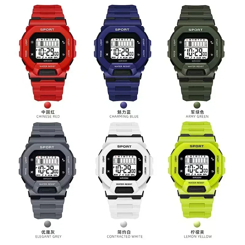 Kids Digital Watch Sports Waterproof Shockproof Large Dial Electronic Wristwatch for Boys Girls Youth Students Reloj Hombre
Kids Digital Watch Sports Waterproof Shockproof Large Dial Electronic Wristwatch for Boys Girls Youth Students Reloj Hombre