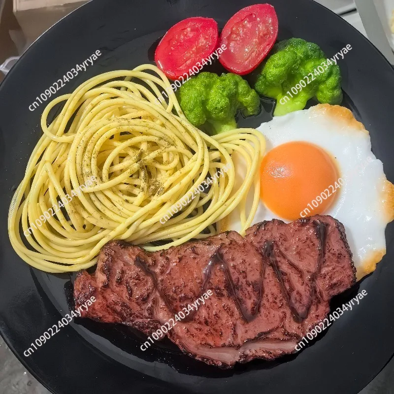 Simulation steak model fake food sample omelette spaghetti tomato broccoli vegetable western restaurant decoration
Simulation steak model fake food sample omelette spaghetti tomato broccoli vegetable western restaurant decoration
