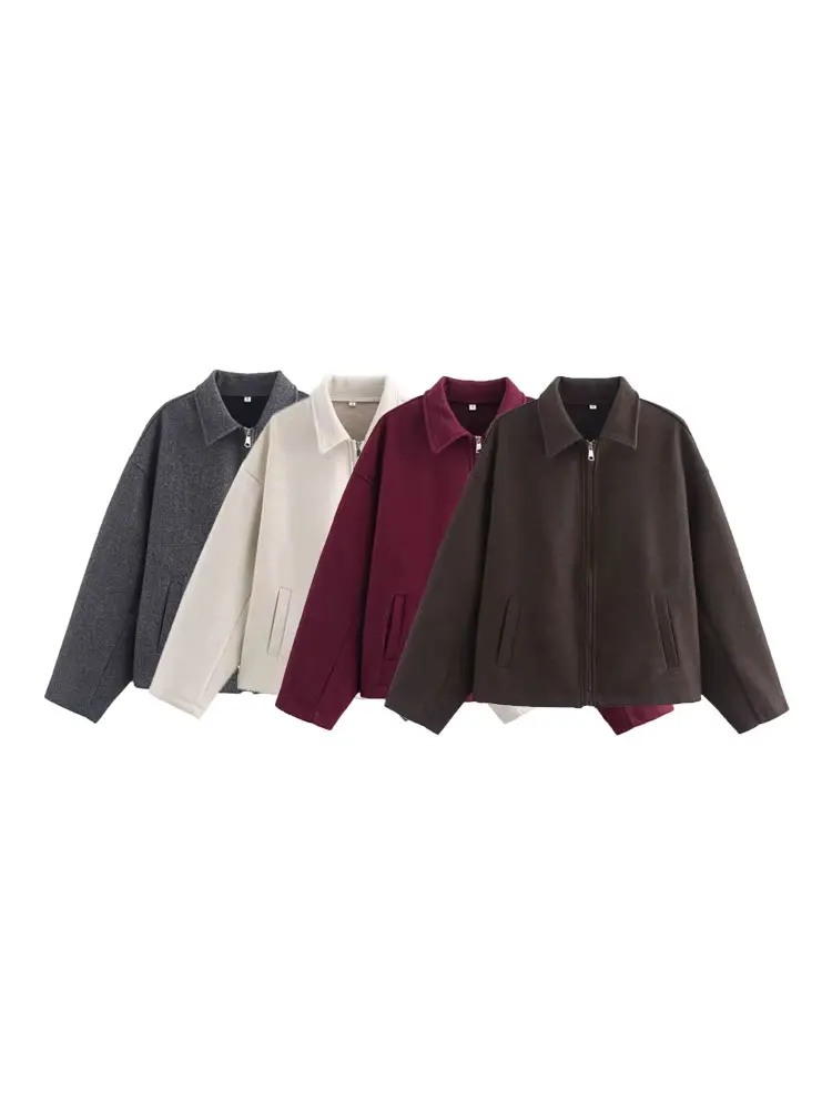 TRZA Women's Oversized Woolen Jacket Coat Long Sleeve Front Zipper Chic Outerwear with Pockets Fashion Top
TRZA Women's Oversized Woolen Jacket Coat Long Sleeve Front Zipper Chic Outerwear with Pockets Fashion Top