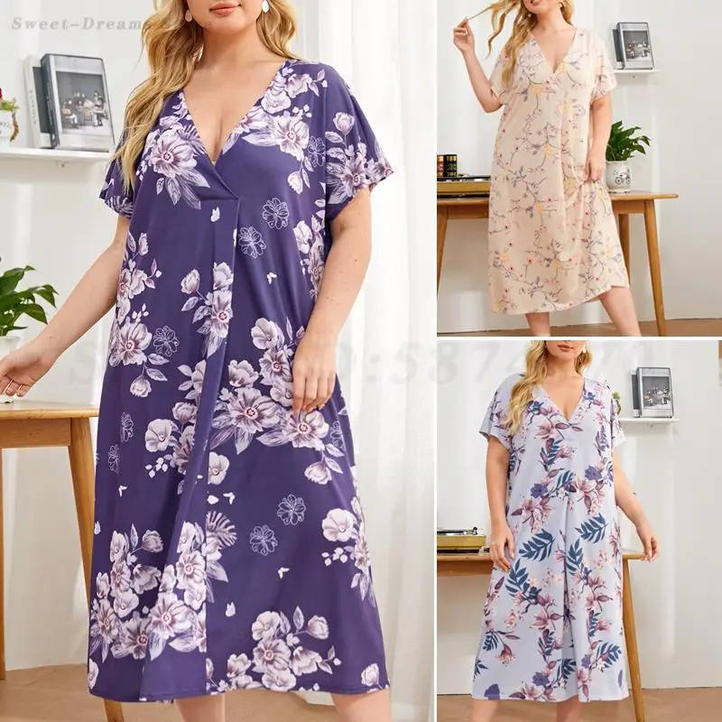 Большой размер 3XL 4XL 5XL ночная рубашка сексуальная ночная рубашка с глубоким v-образным вырезом с цветочным принтом длинная одежда для сна женская домашняя одежда свободная повседневная ночная рубашка
Большой размер 3XL 4XL 5XL ночная рубашка сексуальная ночная рубашка с глубоким v-образным вырезом с цветочным принтом длинная одежда для сна женская домашняя одежда свободная повседневная ночная рубашка