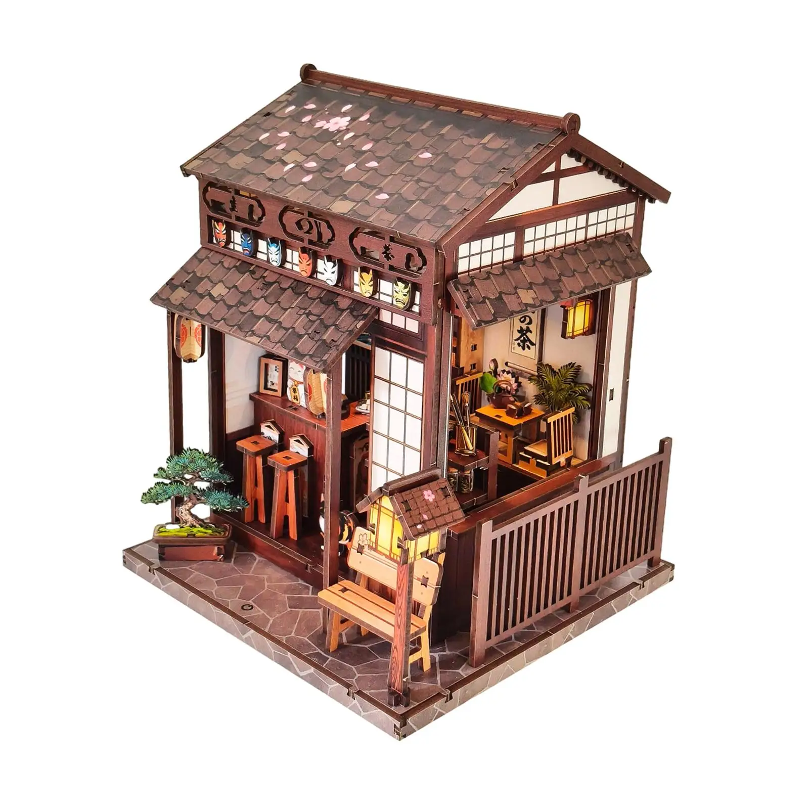 DIY Miniature House Kit Wooden Tea Pavilion Assembly Model Furniture Set for Dollhouse Toy Home Decor Kids Gift
DIY Miniature House Kit Wooden Tea Pavilion Assembly Model Furniture Set for Dollhouse Toy Home Decor Kids Gift