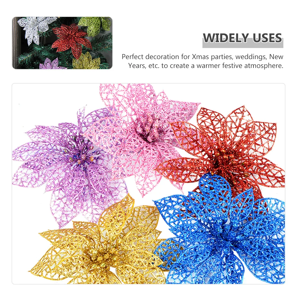 30Pcs Artificial Christmas Flower Decor Xmas Tree Flowers for Holiday Party Wreath Christmas Fake Flower Ornament Decoration
30Pcs Artificial Christmas Flower Decor Xmas Tree Flowers for Holiday Party Wreath Christmas Fake Flower Ornament Decoration