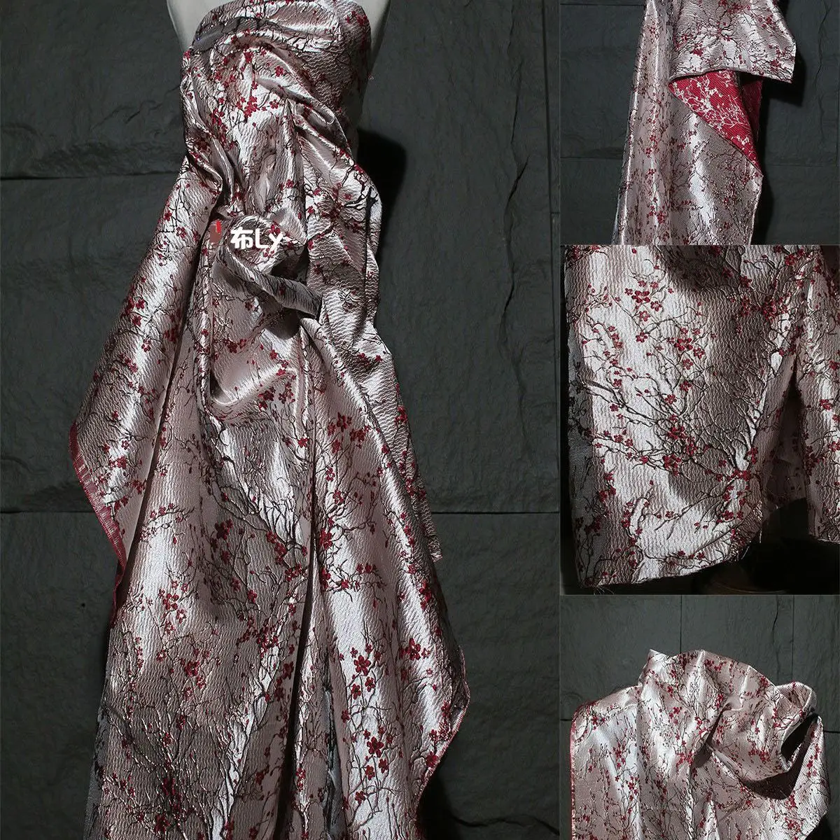 Pink Plum Blossom 3D Jacquard Fabric, For Qipao Dresses Bags, DIY Fashion Designer Clothing Material
Pink Plum Blossom 3D Jacquard Fabric, For Qipao Dresses Bags, DIY Fashion Designer Clothing Material