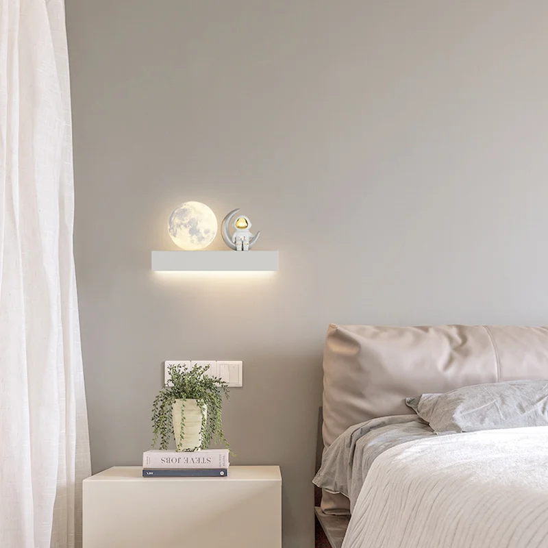 Moon Wall Lamp Modern Creative Home Decor Lighting for Bedroom Bedside Study Children's Room Background Wall Lighting Fixtures
Moon Wall Lamp Modern Creative Home Decor Lighting for Bedroom Bedside Study Children's Room Background Wall Lighting Fixtures