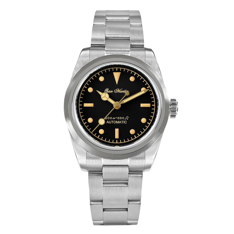 San Martin Men Automatic Watch 37MM Luxury Watches Mechanical Wristwatch Top Hat Sapphire 20ATM Waterproof BGW-9 Luminous NH35
San Martin Men Automatic Watch 37MM Luxury Watches Mechanical Wristwatch Top Hat Sapphire 20ATM Waterproof BGW-9 Luminous NH35