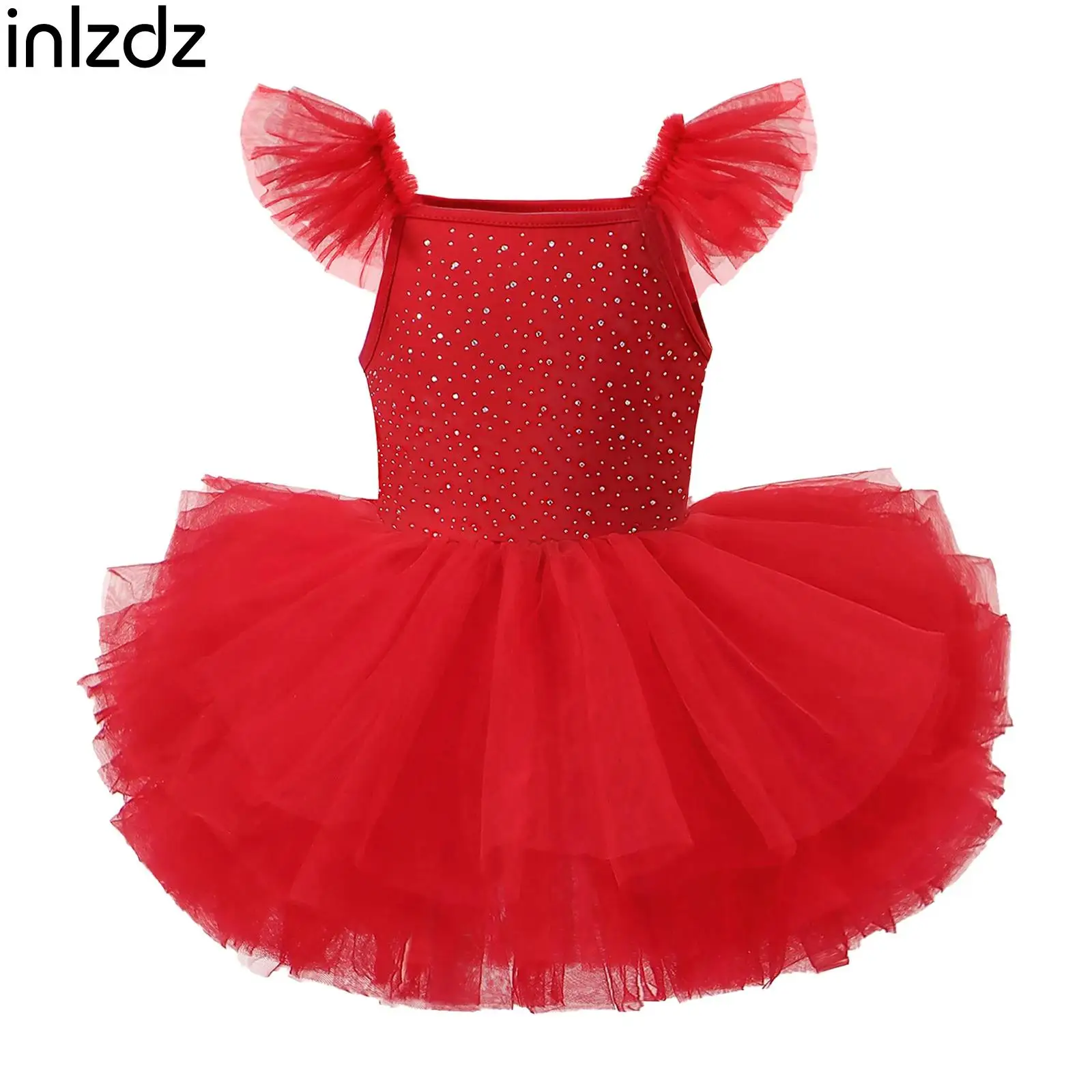 Kids Stage Performance Ballet Dance Costume Girls Rhinestone Bodice Tulle Ruffled Sleeves Dresses for Figure Skating Dance Wear
Kids Stage Performance Ballet Dance Costume Girls Rhinestone Bodice Tulle Ruffled Sleeves Dresses for Figure Skating Dance Wear