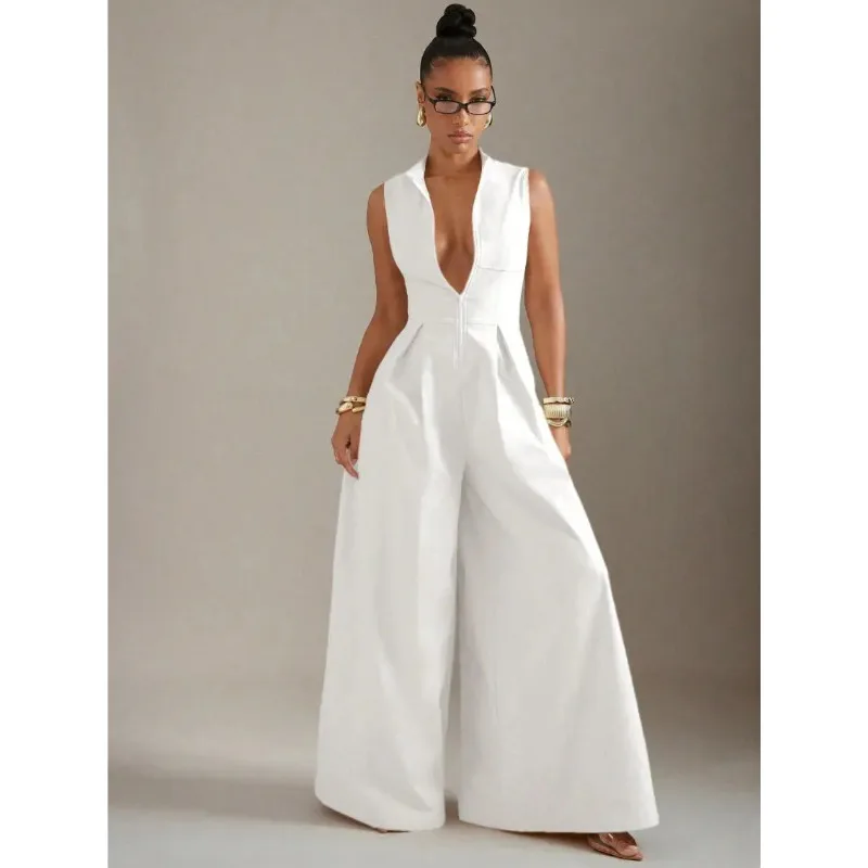 Fashion Sleeveless Spliced Zipper Long Dress Elegant V-neck High Waist Slim Pleated Maxi Dresses Summer Office Lady Street Robes
Fashion Sleeveless Spliced Zipper Long Dress Elegant V-neck High Waist Slim Pleated Maxi Dresses Summer Office Lady Street Robes