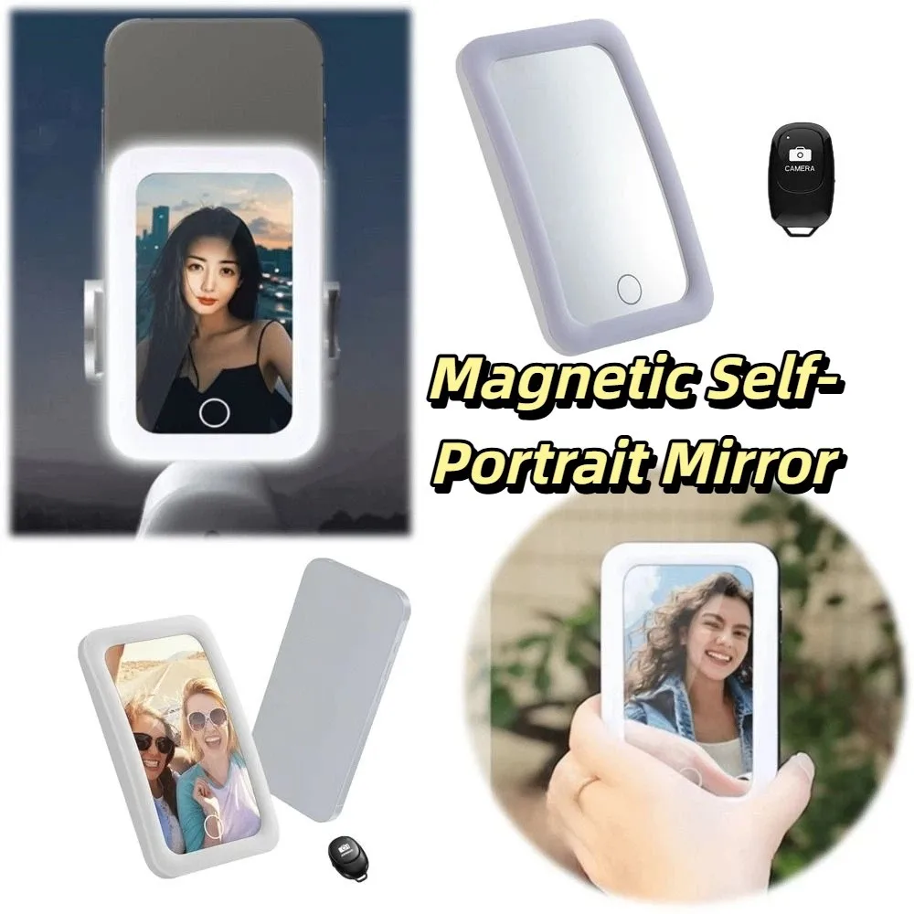 Magnetic Magnetic Selfie Mirror Wide-Angle Led Led Wide-Angle Mirror Back Suction Mobile Phone Selfie Mirror Photo
Magnetic Magnetic Selfie Mirror Wide-Angle Led Led Wide-Angle Mirror Back Suction Mobile Phone Selfie Mirror Photo