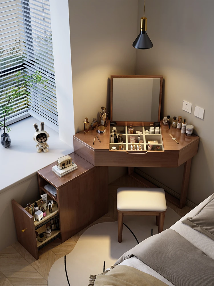 NEW NEWNEW Solid Wood Corner Dresser Storage Cabinet Integrated Small-sized Desk Dressing Table Dual-purpose Bedroom Retractable
NEW NEWNEW Solid Wood Corner Dresser Storage Cabinet Integrated Small-sized Desk Dressing Table Dual-purpose Bedroom Retractable