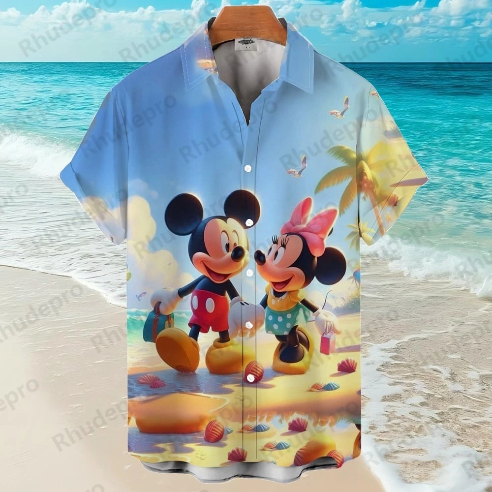 Disney 2025 Summer Casual Mickey Mouse Shirts Cartoon Men Women Hawaiian Short Sleeve Shirt Casual Boys Clothe Girls Shirts
Disney 2025 Summer Casual Mickey Mouse Shirts Cartoon Men Women Hawaiian Short Sleeve Shirt Casual Boys Clothe Girls Shirts