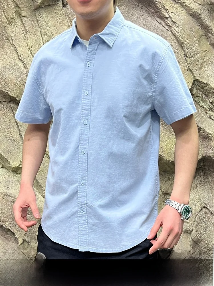 Cotton Linen Blend Men's Short Sleeve Shirt Breathable Quick Dry Spring Summer Casual Style Standard Fit Pure Color
Cotton Linen Blend Men's Short Sleeve Shirt Breathable Quick Dry Spring Summer Casual Style Standard Fit Pure Color