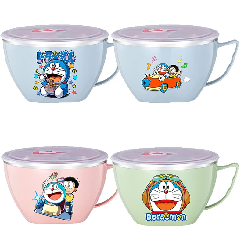 Cute Doraemoned Stainless Steel Bowls Fashion Cartoon Double Layer Fruit Salad Cute Anti Scalding Food Container Birthdag Gifts
Cute Doraemoned Stainless Steel Bowls Fashion Cartoon Double Layer Fruit Salad Cute Anti Scalding Food Container Birthdag Gifts