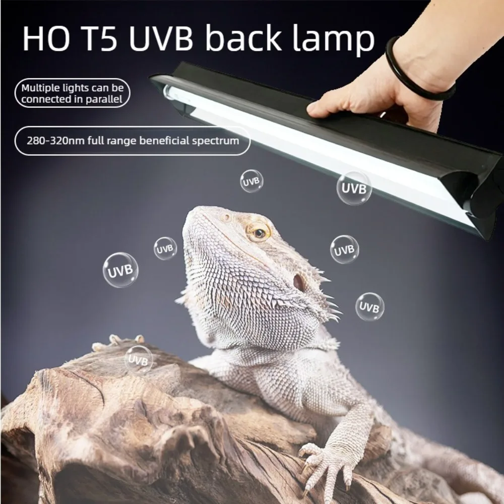 T5 UVB Reptile Light Fixture 39W HO UVB Bulb Lighting Combo Kit for Reptile Terrarium Bearded Dragon Turtle 10.0/5.0 Lamp
T5 UVB Reptile Light Fixture 39W HO UVB Bulb Lighting Combo Kit for Reptile Terrarium Bearded Dragon Turtle 10.0/5.0 Lamp