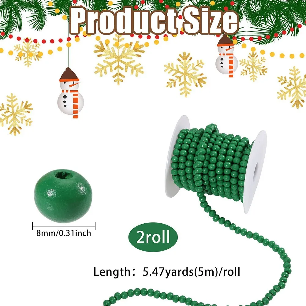Christmas Wood Round Beads Hangiing Ornaments Green 5100mm 2pcs/set
Christmas Wood Round Beads Hangiing Ornaments Green 5100mm 2pcs/set