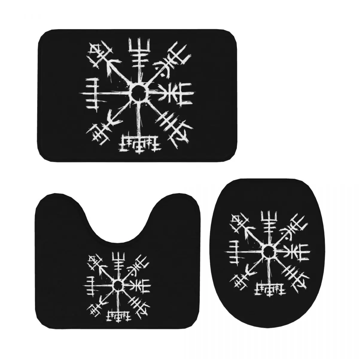 Viking Compass Vegvisir, 3-х предметный коврик для ванной, набор для ванной комнаты, крышка унитаза, домашний декор, нескользящий ковер, напольный коврик
Viking Compass Vegvisir, 3-х предметный коврик для ванной, набор для ванной комнаты, крышка унитаза, домашний декор, нескользящий ковер, напольный коврик