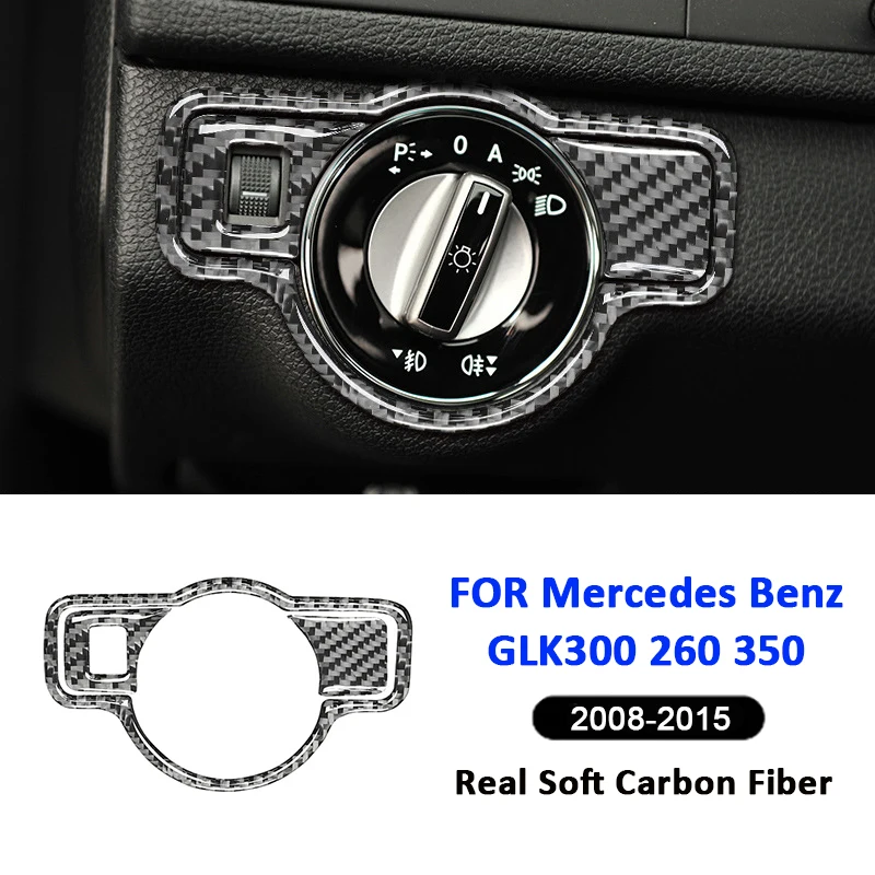 Carbon Fiber Car Headlight Control Switch Konb Panel Trim Frame Decoration Sticker For Mercedes Benz GLK 300 260 350 2008-2015
Carbon Fiber Car Headlight Control Switch Konb Panel Trim Frame Decoration Sticker For Mercedes Benz GLK 300 260 350 2008-2015