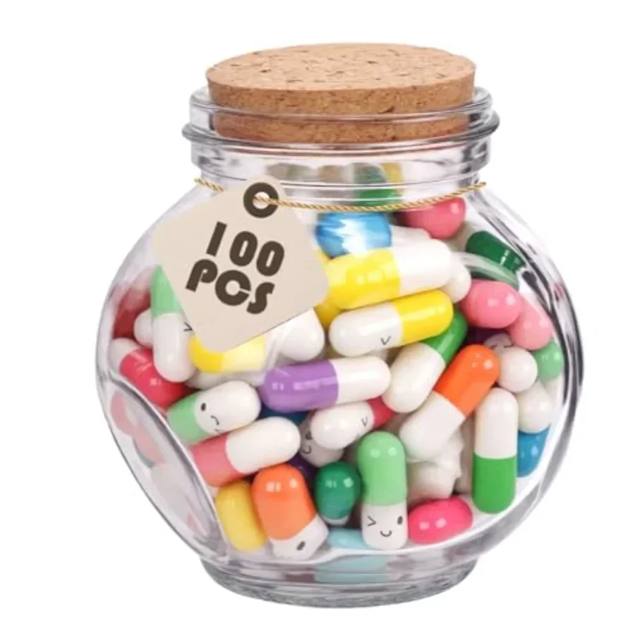Long Distance Couples Love Notes Jar: Glass Bottle with 100 Romantic Message Capsules, Red Heart Design, Keepsake Gift for Him,
Long Distance Couples Love Notes Jar: Glass Bottle with 100 Romantic Message Capsules, Red Heart Design, Keepsake Gift for Him,