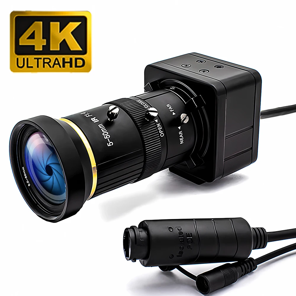 WGWK 4K IP Camera Sony IMX415 SSC339G 8MP 5-50mm Manual Varifocal Lens Low illuminance POE RTSP P2P Onvif Security Protection
WGWK 4K IP Camera Sony IMX415 SSC339G 8MP 5-50mm Manual Varifocal Lens Low illuminance POE RTSP P2P Onvif Security Protection